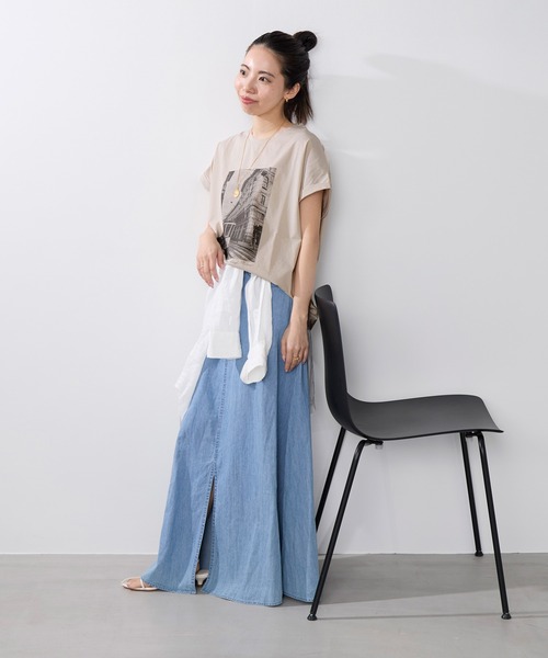tシャツ フォトプリントTシャツ レディースの画像