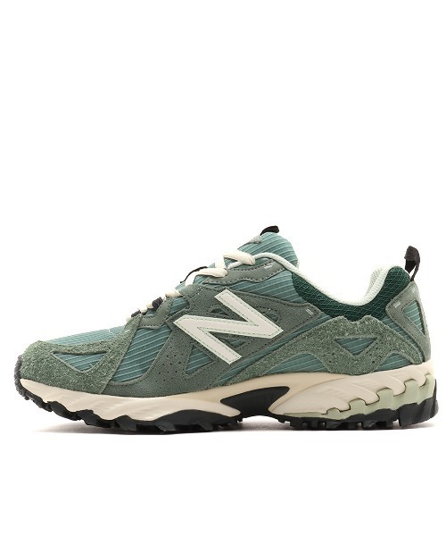 「New Balance」 ローカットスニーカー 25.0cm グリーン メンズ_画像3