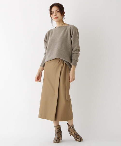 「DRESSTERIOR」 長袖ニット 38 グレー レディース_画像7