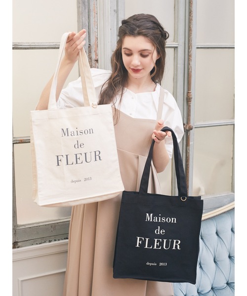 「Maison de FLEUR」 トートバッグ FREE ミント レディース_画像3