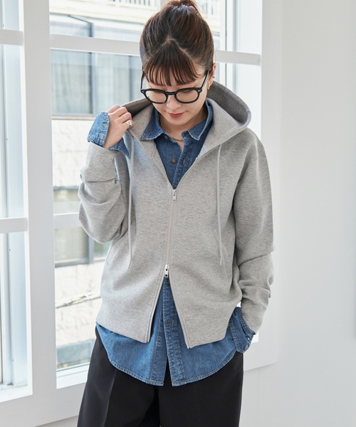 「Spick \u0026 Span」 ジップアップパーカー FREE ベージュ レディース