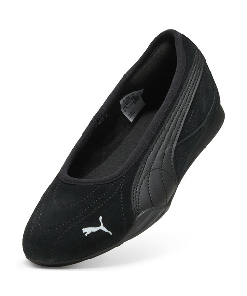 「PUMA」 バレエシューズ 24.5cm ブラック×ホワイト レディース_画像6