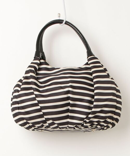 ケイトスペードニューヨーク☆トートバッグ ボーダー 黒 ベージュ kate spade NEW YORK（ケイト・スペード ニューヨーク） ボーダー柄