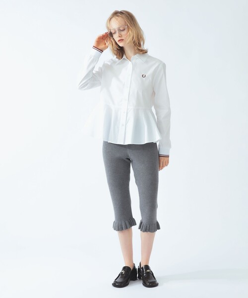 Ray BEAMS（レイ ビームス） ブラウス シャツ 「別注」FRED PERRY 