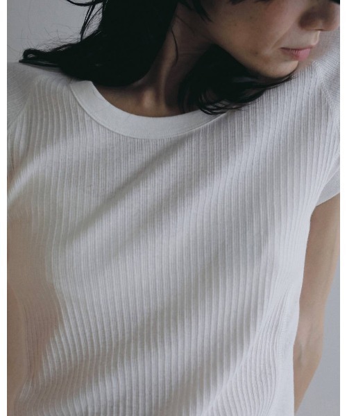 anuke（アンヌーク） tシャツ 半袖 anuke Vintage Rib Tops レディース