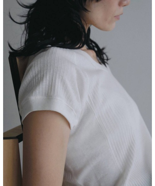 anuke（アンヌーク） tシャツ 半袖 anuke Vintage Rib Tops レディース