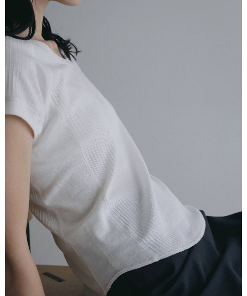 anuke（アンヌーク） tシャツ 半袖 anuke Vintage Rib Tops レディース