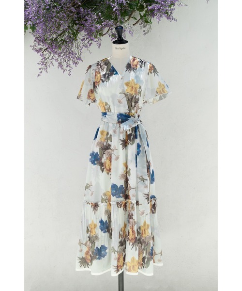 Her lip to ワンピース 半袖 Lorette Floral Dress : ZOZOTOWN Yahoo