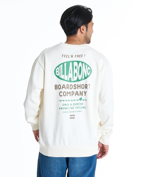 「BILLABONG」 スウェットカットソー LARGE ブラック メンズ_画像3