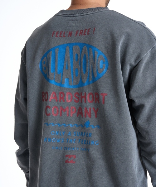 「BILLABONG」 スウェットカットソー LARGE ブラック メンズ_画像9