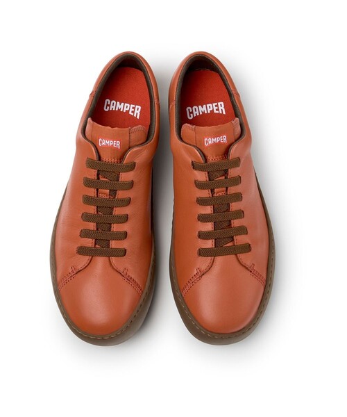【CAMPER】レザースニーカー　ディープオレンジ CAMPER（カンペール） スニーカー PEU TOURING / レザースニーカー