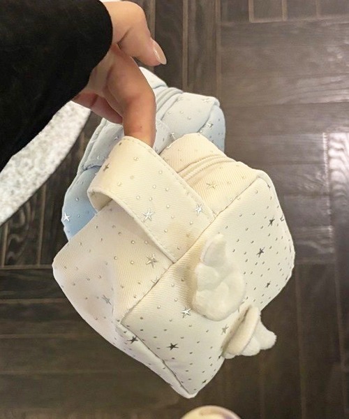 Pochi Pouch（ポチポーチ） 化粧 ポーチ Pochi Pouch/「Y2K 羽モチーフ