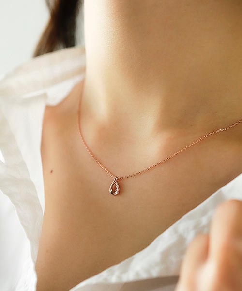 BLOOM（ブルーム） ネックレス シルバー キュービックジルコニア