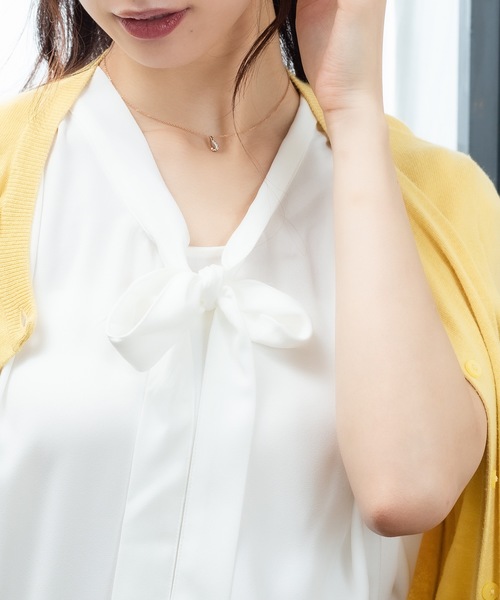 ネックレス シルバー キュービックジルコニア しずく ネックレス BLOOM/ブルーム レディースの画像
