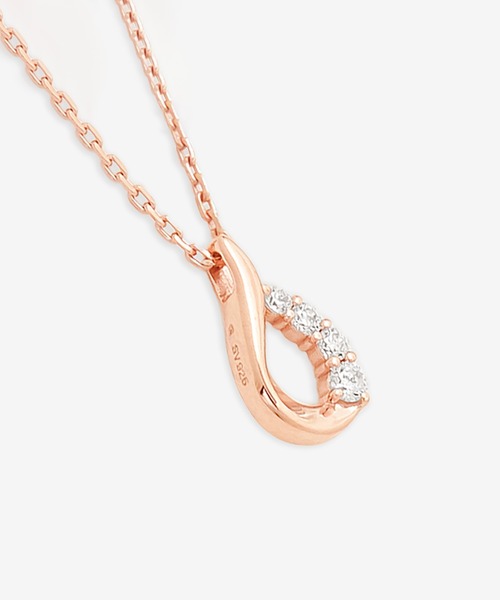 BLOOM（ブルーム） ネックレス シルバー キュービックジルコニア