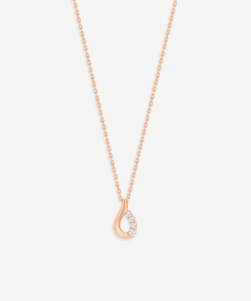 ネックレス シルバー キュービックジルコニア しずく ネックレス BLOOM/ブルーム レディースの画像
