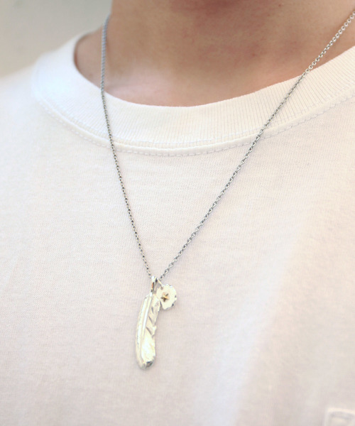 amp japan（アンプジャパン） ネックレス スモールフェザー チェーン
