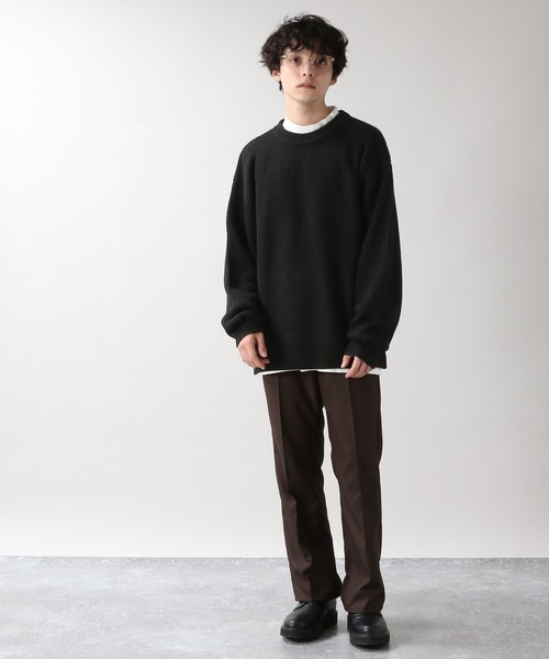 大特価得価 ニット - 通販 - PayPayモール <ニット&モックネックロンTセット>アンサンブルニットクルー/258846 ZOZOTOWN PayPayモール店 超特価特価