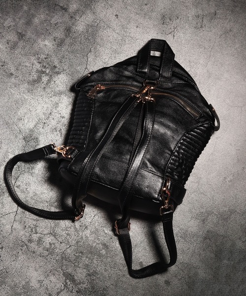 BLACK JACKALL CROWN デイバック リュック ライダース デコレーション