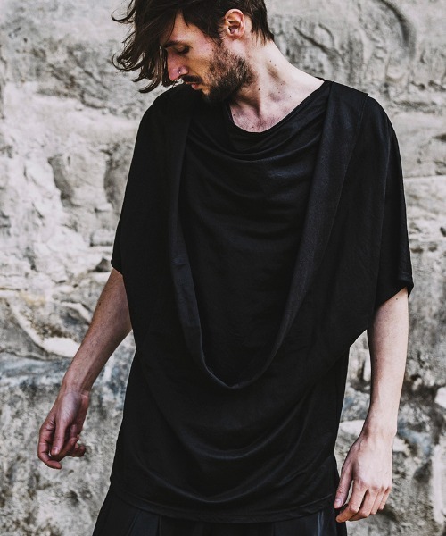 Tシャツ Tシャツ Mt7854 ストール付ドルマンスリーブドレープt Tシャツ 通販 Zozotown Tシャツ