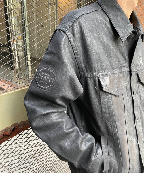 roar デニムジャケット roar guns デニムジャケット gジャン DENIM JKT BACK CRY メンズ