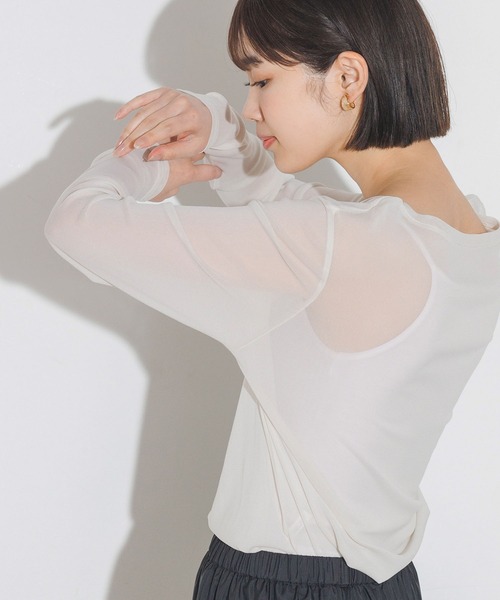 tシャツ クルーネック シアートップス レディース | hunch | 08