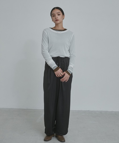 tシャツ クルーネック シアートップス レディース | hunch | 27