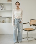tシャツ 入学式 クルーネック シアートップス...の詳細画像1
