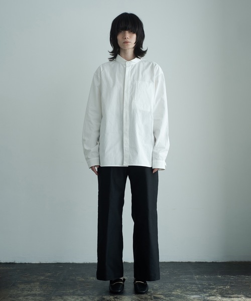 トップス Ryu RYU シャツ shawl collar over shirt メンズ レディース