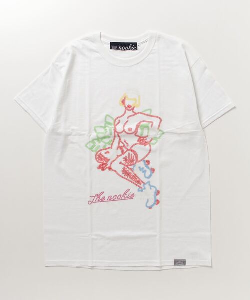 tシャツ 「THE nookie  ×はらわた ちゅん子」 SKATE LADY TEE レディース メンズ tシャツ 「THE nookie ×はらわた ちゅん子」 SKATE LADY TEE