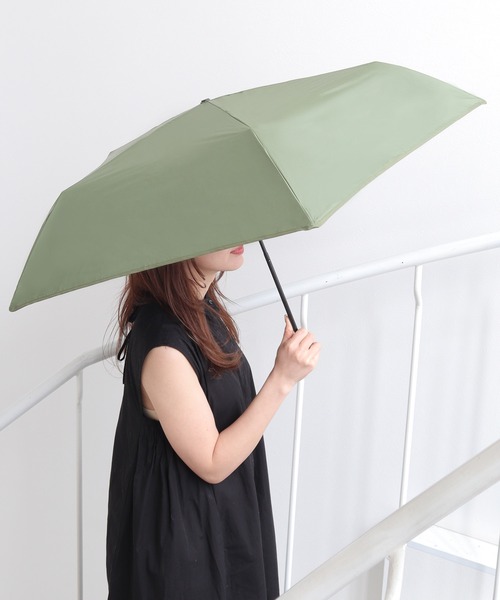kiu×ELNEST umbrella 傘　折りたたみ KiU 折りたたみ傘 つゆ先がない安全傘 アメニモマケズ，ハレ