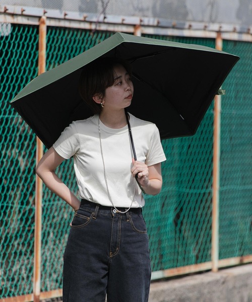 こまやす KiU 折りたたみ傘 つゆ先がない安全傘 アメニモマケズ，ハレ