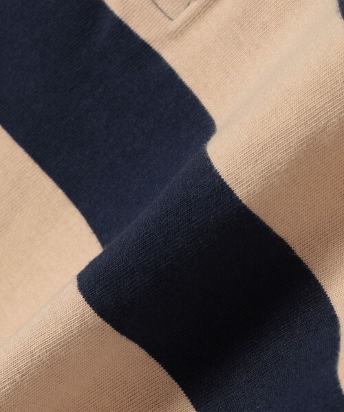 【SHIPS別注】SPORT CLAD:〈洗濯機可能〉ボーダー ショート ラガー シャツ SHIPS別注】SPORT CLAD:〈洗濯機可能〉ボーダー ショート ラガー