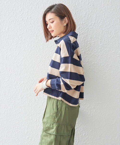 SHIPS tシャツ 「SHIPS別注」SPORT CLAD:「洗濯機可能」ボーダー