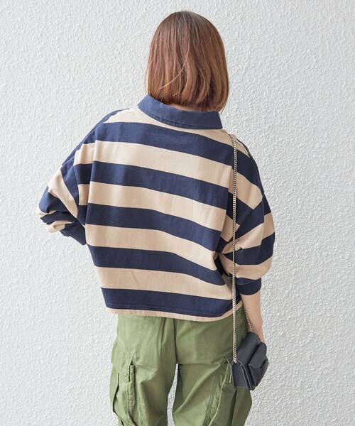 ⭐︎新年セール⭐︎alexanderWang ブルーボーダーラガーシャツ zz-251GST80-027C_035-5.jpg
