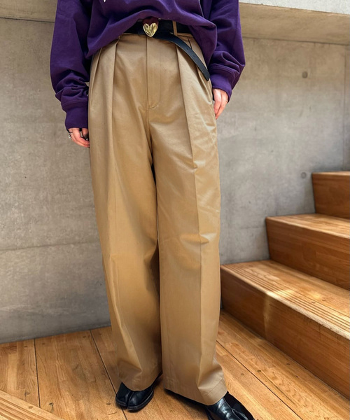 JOURNAL STANDARD L'ESSAGE FINXギャバ チノパンツ journal standard L'essage パンツ チノパン 「追加2」FINX