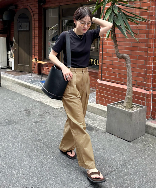 JOURNAL STANDARD L'ESSAGE FINXギャバ チノパンツ journal standard L'essage パンツ チノパン 「追加2」FINX