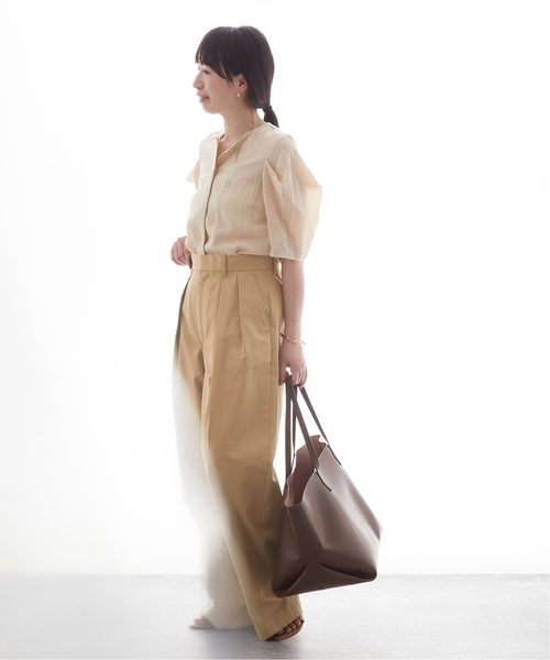 JOURNAL STANDARD L'ESSAGE FINXギャバ チノパンツ journal standard L'essage パンツ チノパン 「追加2」FINX