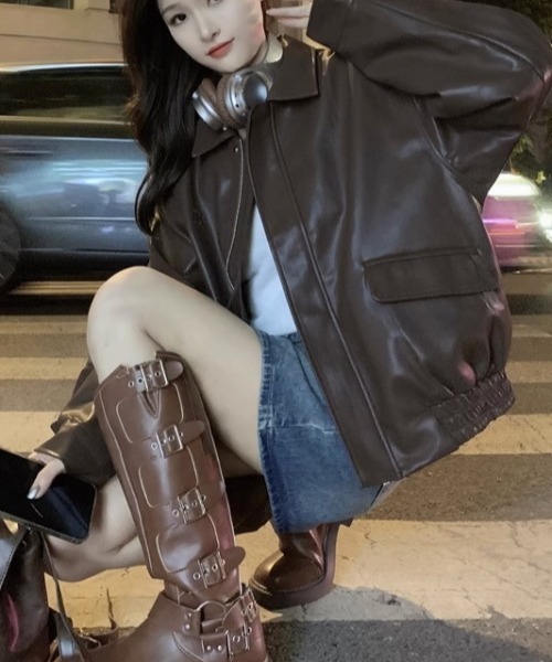 PICTURE ブラウンジャケット Lサイズ 普段着 タウンユース