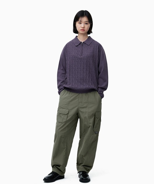 thisisneverthatポロニットセーター thisisneverthat セーター ニット Stacked TNT S/S Knit Polo