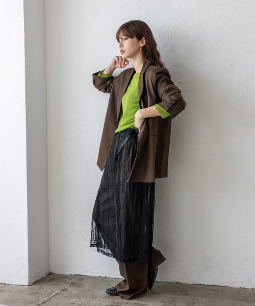 VitaFelice（ヴィータフェリーチェ） スカート チュールレース 巻き