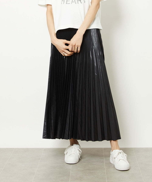 MICHEL KLEIN（ミッシェルクラン） スカート グロッシープリーツ