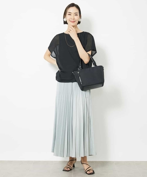 MICHEL KLEIN（ミッシェルクラン） スカート グロッシープリーツ