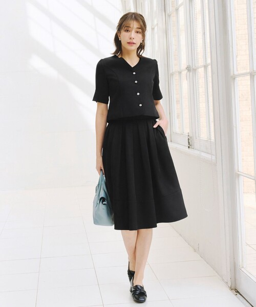 Tiaclasse スカート 「洗える」リボン付きフレアスカート : ZOZOTOWN