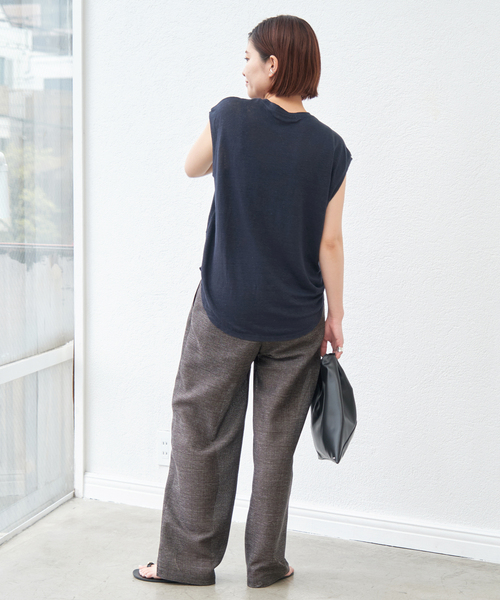 Spick＆Span パンツ リネンライクカラミパンツ レディース