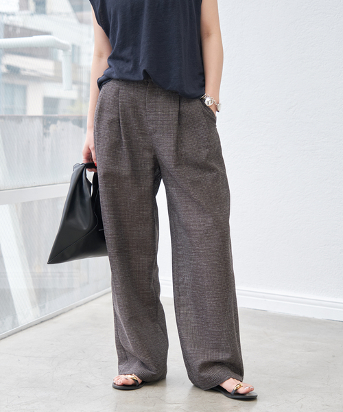 Spick＆Span パンツ リネンライクカラミパンツ レディース