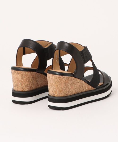 STACCATO（スタッカート） サンダル ラジャクロスベルトコルクヒール