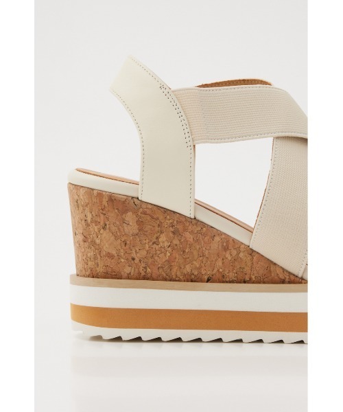 STACCATO（スタッカート） サンダル ラジャクロスベルトコルクヒール