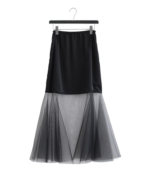 Mardi チュールスカート　値下げはコメントでお願いします VOLUME MIDI SKIRT CRAPE（スカート）｜Mardi Mercredi