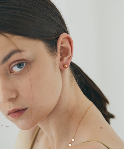 【Hei】chain one-touch earring〜ピアス★OH MY GIRL着用 Hei】ribbon pearl earring〜ピアス☆韓国発☆OH MY GIRL着用